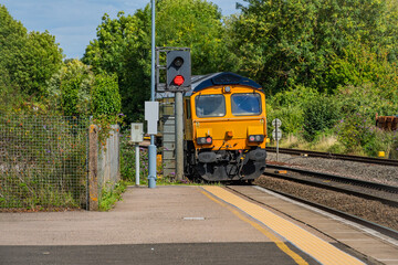 rural passenger train west midlands england uk