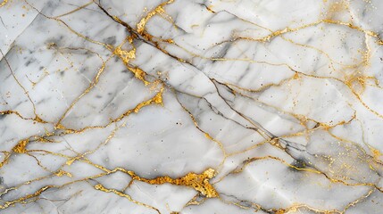 Elegant White and Gold Marble Texture Background for Luxury Design Aesthetic