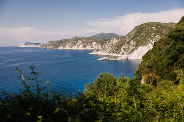 View of Kefalonia island coast in Greece - 755000121