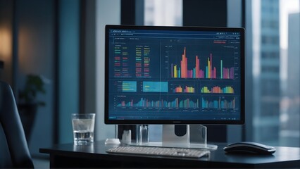 Fototapeta premium Cryptocurrency market assessment chart