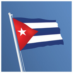 Cuba Waving Flag Design and Cuba Flag Design