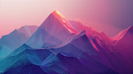 abstract background with mountains, vibrant colors - obrazy, fototapety, plakaty
