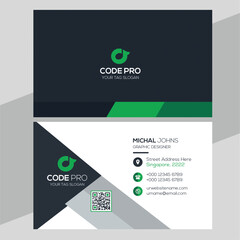 Modern Unique Business Card Design Tamplate