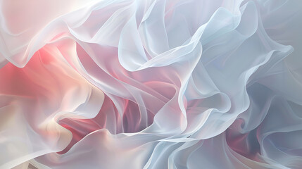 Abstract blue and red color wavy background,pastel gradients with intersecting shapes, transitions seamlessly from gentle lavender to a soft peach, creating a visually harmonious blend that captivates
