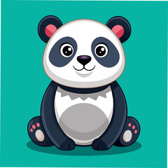 Cute Panda Vector Illustration 