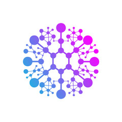 gradient molecule icon 