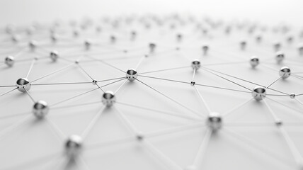 Network connected metal lines and dots