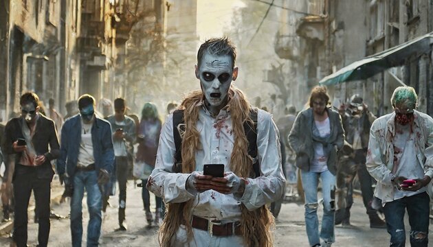 Zombies with Mobile Phones