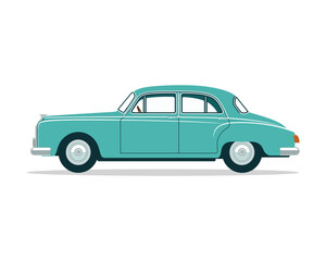 vintage classic car vector illustration