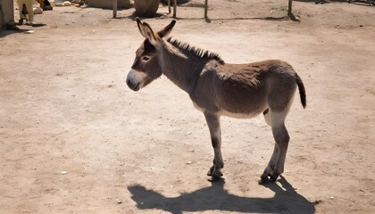 A Donkey With Its Tail Raised A Sign Of Excitemen