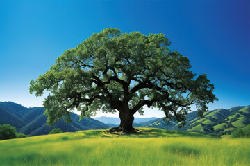 Fototapeta premium lonely tree countryside.