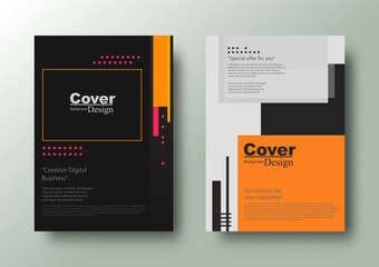 Design modern business flyer template incorporating geometric shape pattern for cover, book, brochure or poster.