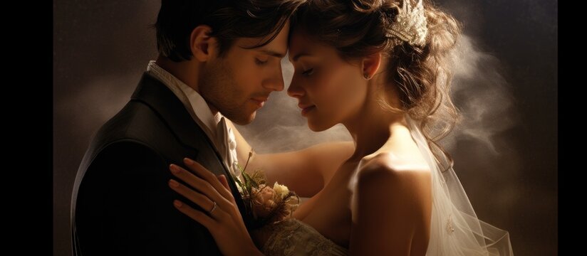 Blissful Newlyweds Radiate Love and Joy During Romantic Wedding Photoshoot