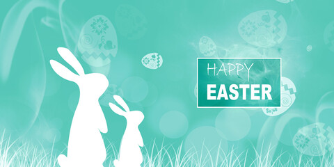 2d illustration happy Easter background
