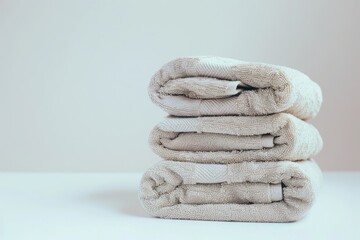 Fototapeta na wymiar Bath towel photo on white isolated background
