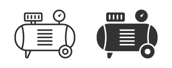 Air compressor icon. Vector Illustration