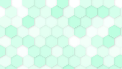 Grid seamless pattern. Hexagonal cell texture. Vector of abstract colorful hexagon background