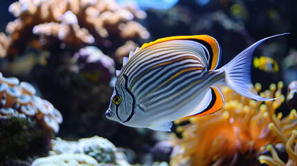 Fototapeta na wymiar Beautiful color marine fish beautiful fish