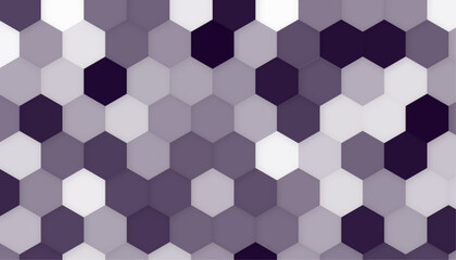 Grid seamless pattern. Hexagonal cell texture. Vector of abstract colorful hexagon background