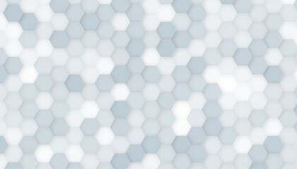 Grid seamless pattern. Hexagonal cell texture. Honeycomb on white background. Speaker grille. Fashion geometric design. Graphic style for wallpaper - obrazy, fototapety, plakaty