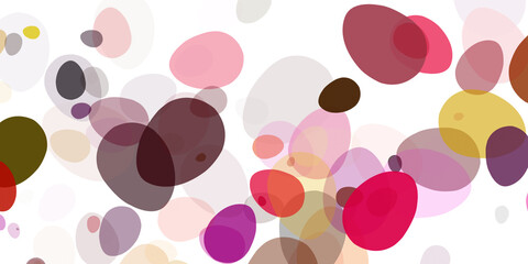 2d illustration colorful egg background