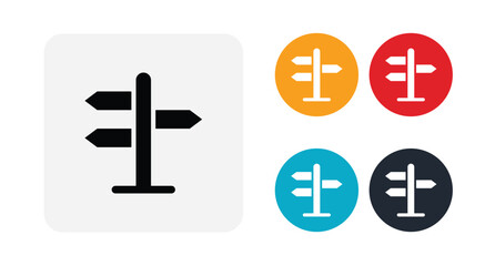 Obraz premium Signpost icon illustration isolated vector sign symbol
