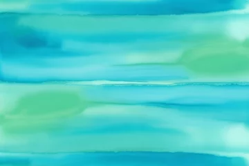 Crédence de cuisine en verre imprimé Turquoise Abstract watercolor paint by teal blue and green color liquid fluid texture background