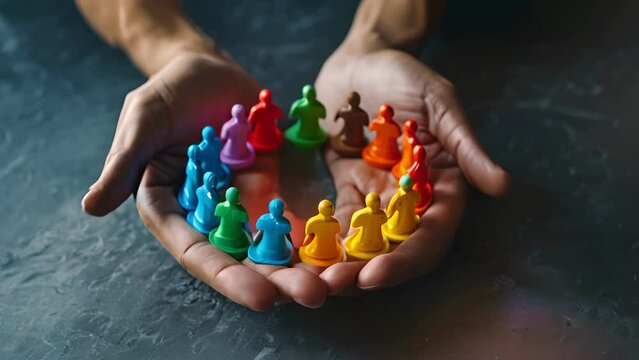 Business network structure HR Human resources. Business leadership concept. Management and recruitment. Social network. Different person, business, leader.