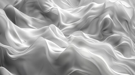Elegant Waves of Silken Fabric