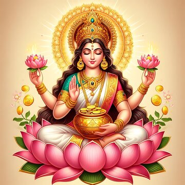 Goddess Laxmi portrait