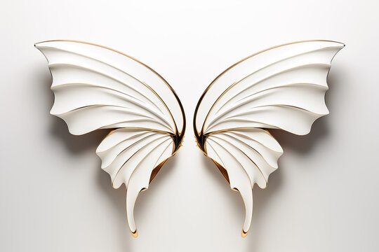 Large symmetrical stylized butterfly wings, perfect image for a painting