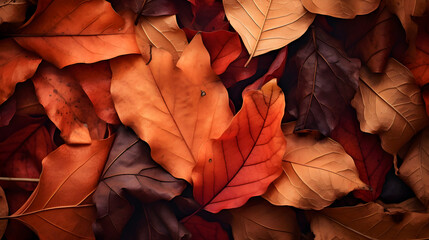 Crisp Autumn Leaves: A Symphony of Colors Signifying the Cycle of Life