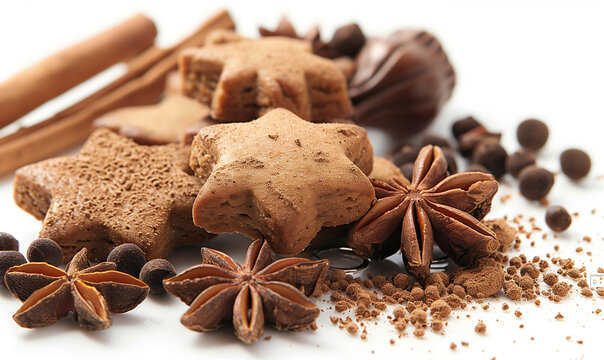 Homemade Delight: Freshly Baked Curly Gingerbread Cookies
