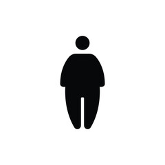 Priority facilities for obese people icon. Public information symbol modern, simple, vector, icon for website design, mobile app, ui. Vector Illustration
