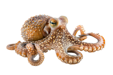 octopus isolated on white background