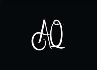 AQ Abstract Letters Logo Monogram