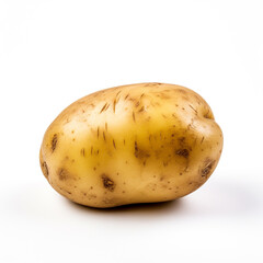 potatoe on a white background сreated with Generative Ai