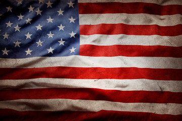 Grunge American flag - 755062344