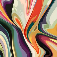 abstract artwork and brightly colored wallpaper