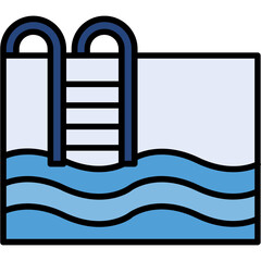 Swimming Pool Vector Icon