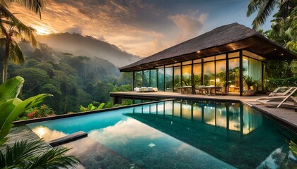Modern Tropical Villa in the Jungle on Bali