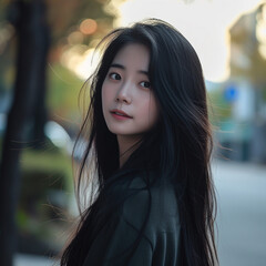 Obraz premium 소녀,모델