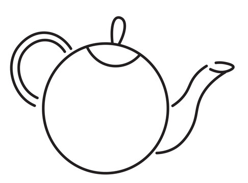 recommend clip art: teapot in doodle style in vector. template for greeting card design sticker poster