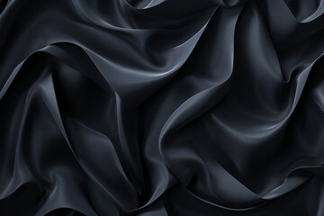 Obraz premium black background with abstract shapes. 3D illustration