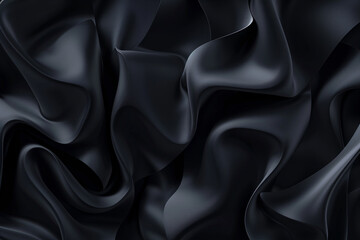 Fototapeta premium black background with abstract shapes. 3D illustration