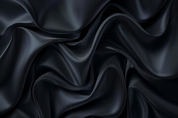 Fototapeta premium black background with abstract shapes. 3D illustration