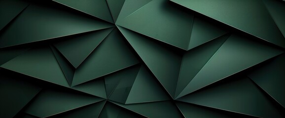 Dark Forest Green Geometric Background, Design llustration Background
