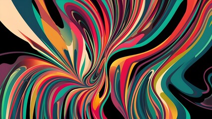 An abstract artwork wallpaper with colorful theme