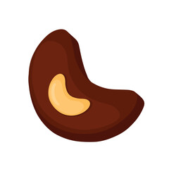 Chocolate Cashew Cookies for Lebaran Idul Fitri Vector Illustration