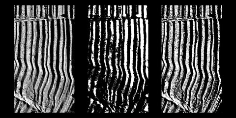 Black and white surface with a vintage rough texture